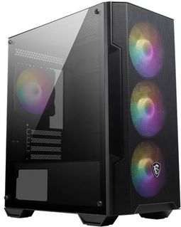 MSI MAG Forge M100A Micro Tower Zwart, Transparant