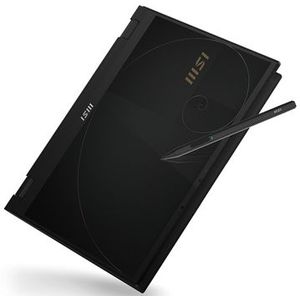 MSI Summit E14 Flip Evo A12MT-049 Intel® Core™ i7 i7-1260P Hybride (2-in-1) 35,6 cm (14") Touchscreen Quad HD+ 16 GB LPDDR5-SDRAM 1 TB SSD Wi-Fi 6E (802.11ax) Windows 11 Home Zwart