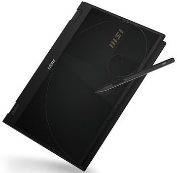 MSI Summit E14 Flip Evo A12MT-049 Intel® Core™ i7 i7-1260P Hybride (2-in-1) 35,6 cm (14") Touchscreen Quad HD+ 16 GB LPDDR5-SDRAM 1 TB SSD Wi-Fi 6E (802.11ax) Windows 11 Home Zwart