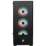 MSI MAG Forge 112R - PC Case - Behuizing - Compatibel voor ATX, micro ATX, Mini-ITX - Gehard glas - Zwart