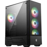 MSI MAG Forge 112R - PC Case - Behuizing - Compatibel voor ATX, micro ATX, Mini-ITX - Gehard glas - Zwart