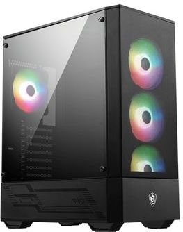 MSI MAG Forge 112R - PC Case - Behuizing - Compatibel voor ATX, micro ATX, Mini-ITX - Gehard glas - Zwart