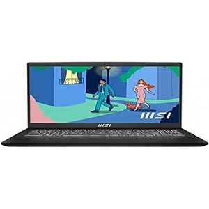 MSI Modern 15 B12M-024XES Laptop 39,6 cm (15.6") Full HD Intel® Core™ i7 i7-1255U 16 GB DDR4-SDRAM 512 GB SSD Wi-Fi 6 (802.11ax) Zwart