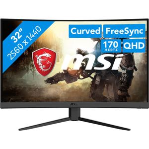 MSI G32CQ4 E2 - QHD Curved Gaming Monitor - 170hz - 32 inch