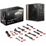 Msi Ai1300p - Voeding - 1300W - Modulaire - 80 Plus Platinum