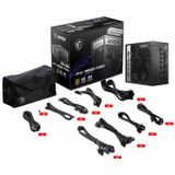 MSI - MPG A850G PCIE5 - Interne Voeding - 850 Watt - 80 Plus Gold - Zwart