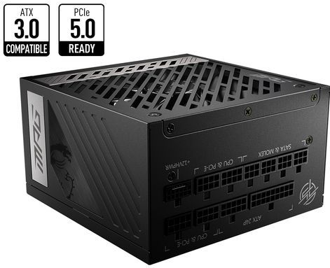 MSI - MPG A850G PCIE5 - Interne Voeding - 850 Watt - 80 Plus Gold - Zwart