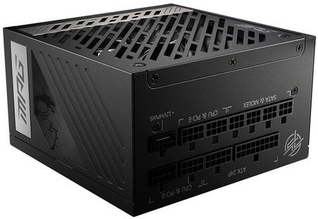 MSI MPG A1000G PCIE5 Voeding - 1000W - ATX12V 3.0 - 80 Plus Gold - Zwart