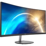 MSI PRO MP341CQDE computer monitor ,4 (34") 3440 x 1440 Pixels UltraWide Quad HD Zwart