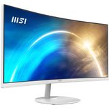 MSI Pro MP341CQWDE - 34 Inch - UltraWide Quad HD - Wit