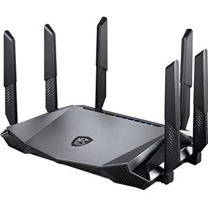 MSI - RadiX AX6600 - Gaming Router - Zwart - WiFi 6 - Tri-band