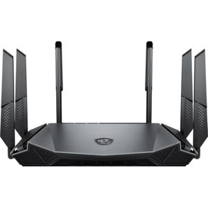 MSI RadiX AX6600 WiFi 6 Tri-band Gaming Router, Router, Zwart