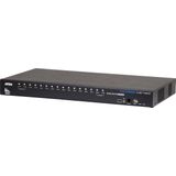 Aten - CS17916 - HDMI KVM-schakelaar - Zwart - 16-poorts USB-KVM-switch