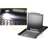 Aten - CL1308N-ATA-AG KVM-Switch - Zwart - Metaal/Kunststof - 8 Computers