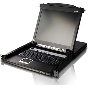 Aten - CL5716N-2X-K06A - 16-poorts KVM Switch - Zwart - LCD - USB - PS/2 VGA
