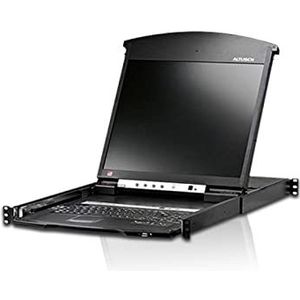 Aten KL1516AiM ALTUSEN 19" console met KVM-schakelaar, 16-voudig, 43,18 cm, KVM schakelaars, Zwart