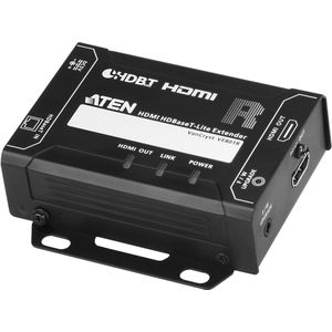 Aten - VE801R-AT-G - HDMI HDBaseT Lite Receiver - Zwart - Materiaal: Plastic