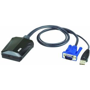 ATEN CV211 toetsenbord-video-muis (kvm) kabel Zwart, Blauw