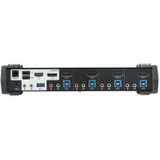 Aten - CS1924M - KVM Schakelaar - Zwart - USB 3.0 - 4K DisplayPort