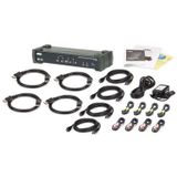 Aten - CS1924M - KVM Schakelaar - Zwart - USB 3.0 - 4K DisplayPort