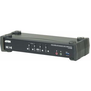 Aten - CS1924M - KVM Schakelaar - Zwart - USB 3.0 - 4K DisplayPort
