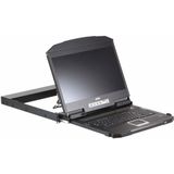 Aten - CL3800 KVM Console - Zwart - Korte USB HDMI DVI VGA Dual Rail LCD-console
