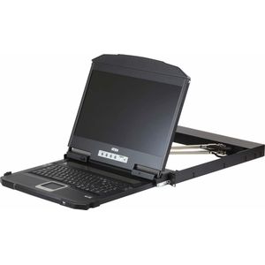 Aten - CL3800 KVM Console - Zwart - Korte USB HDMI DVI VGA Dual Rail LCD-console