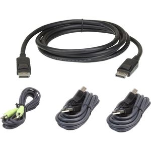 ATEN 2L-7D02UDPX4 toetsenbord-video-muis (kvm) kabel Zwart 1,8 m
