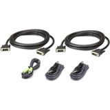 ATEN 2L-7D03UDX5 toetsenbord-video-muis (kvm) kabel Zwart