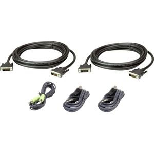 ATEN 3M USB DVI-D Dubbelvoudige Link Dubbel Beeldscherm Veilige KVM Kabelpakket