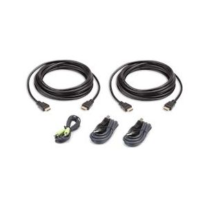 ATEN 2L-7D03UHX5 toetsenbord-video-muis (kvm) kabel Zwart