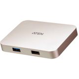 ATEN UH3235 USB-C 4K Mini Dock - Power Passthrough - HDMI - VGA