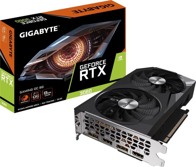 Gigabyte Gaming Geforce Rtx 3060 Oc 8g (Rev.) Nvidia 8 Gb Gddr6