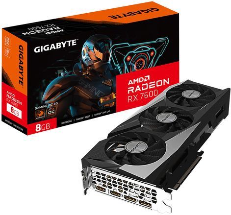 Gigabyte - AMD Radeon RX 7600 GAMING OC - Videokaart - 8GB - GDDR6 - PCIe 4.0
