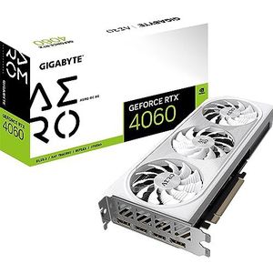 Gigabyte GeForce RTX 4060 AERO OC 8G Grafikkarte - 8GB GDDR6, 2x HDMI, 2x DP