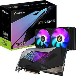 GIGABYTE AORUS GeForce RTX 4070 Ti Xtreme waterforce grafische kaart - 12 GB GDDR6X, 1 x HDMI, 3 x DP