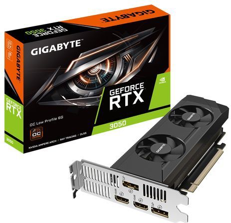 GIGABYTE GeForce RTX 3050 OC Low Profile 6G NVIDIA 6 GB GDDR6