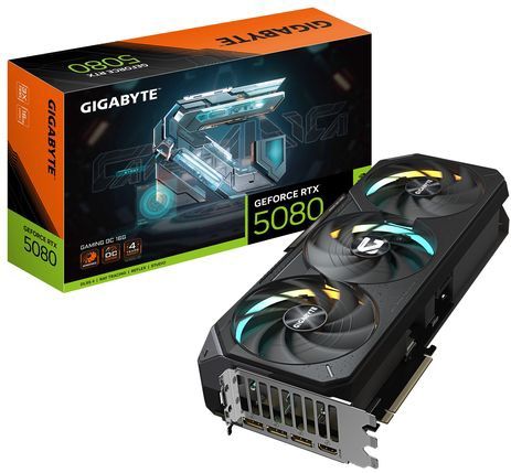 GIGABYTE - GeForce RTX 5080 GAMING OC - Videokaart - 16GB - GDDR7 - PCIe 5.0