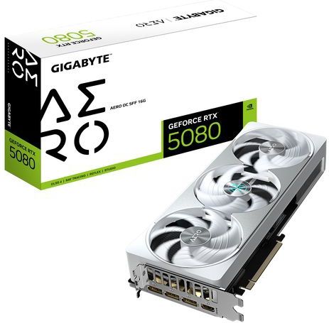 GIGABYTE - GeForce RTX 5080 AERO OC SFF - Videokaart - 16GB - GDDR7 - PCIe 5.0
