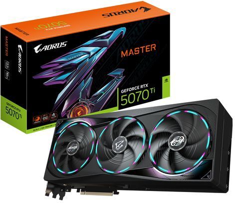 GIGABYTE - AORUS MASTER - Videokaart - 16GB - GDDR7 - PCIe 5.0 - 1x HDMI 2.1 - 3x DisplayPort 2.1