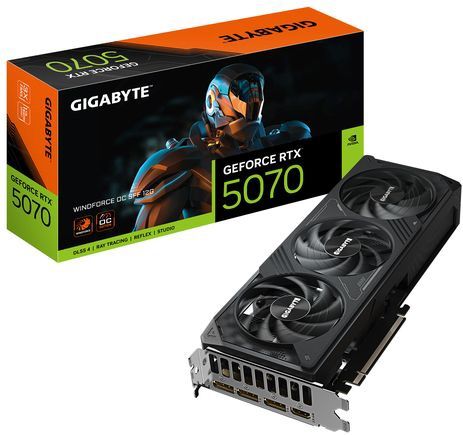Gigabyte - GeForce RTX 5070 WINDFORCE OC - Grafische Kaart - 12GB GDDR7 - PCI-E 5.0