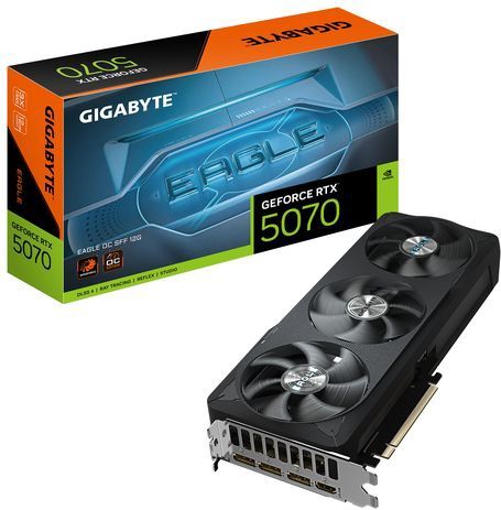 GIGABYTE - GeForce RTX 5070 EAGLE OC SFF - Videokaart - 12GB - GDDR7