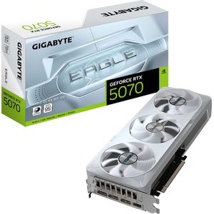 Gigabyte GeForce RTX 5070 EAGLE OC ICE SFF 12G grafische kaart - 12 GB GDDR7, 192bit, PCI-E 5.0, 2587 MHz kernklok, 3 x DP 2.1a, 1 x HDMI 2.1b, NVIDIA DLSS 4, GV-N5070EAGLEOC ICE-12GD
