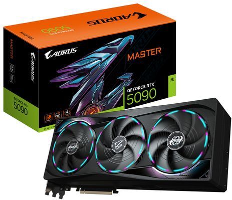 GIGABYTE - RTX 5090 AORUS MASTER - Videokaart - 32GB - GDDR7 - PCIe 5.0