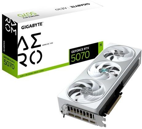 Gigabyte - RTX 5070 Aero OC - Grafische Kaart - 12GB GDDR7 - Windforce Koelsysteem