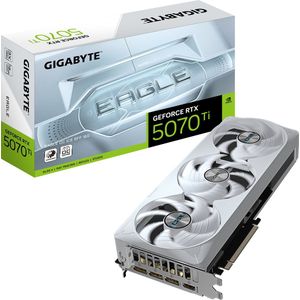 Gigabyte GeForce RTX 5070 Ti EAGLE OC ICE SFF 16G grafische kaart - 16 GB GDDR7, 256bit, PCI-E 5.0, XXXXMHz Core Clock, 3 x DP 2.1a, 1 x HDMI 2.1b, NVIDIA DLSS 4, GV-N507TEAGLEOC ICE-16GD
