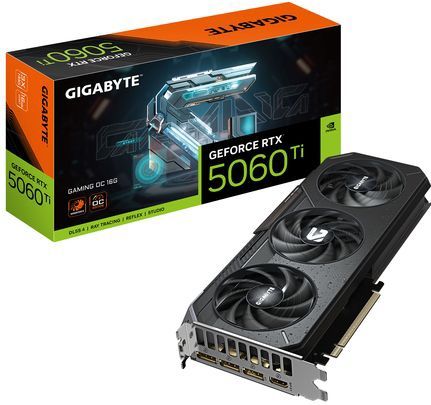 Gigabyte - RTX 5060 Ti Gaming OC - Grafische Kaart - 16GB GDDR7 - Windforce Koelsysteem