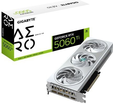 Gigabyte - GeForce RTX 5060 Ti AERO OC - Grafische Kaart - 16GB GDDR7 - PCI-E 5.0