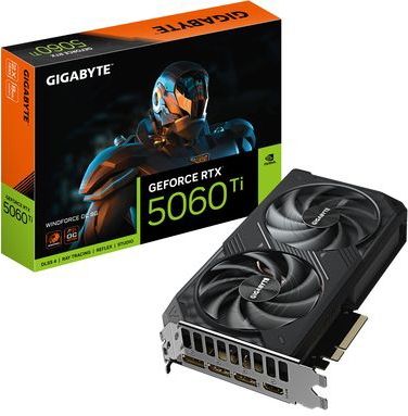 Gigabyte - GeForce RTX 5060 Ti WINDFORCE OC 8G - Grafische Kaart - 8GB GDDR7 - 128bit - PCI-E 5.0