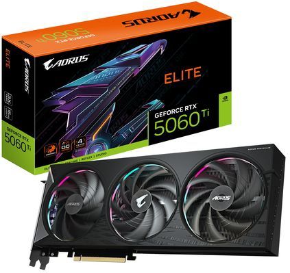 Gigabyte - AORUS GeForce RTX 5060 Ti Elite - Videokaart - 16 GB - GDDR7